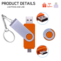 Obrotowy inteligentny otg dysk flash usb 2.0 64G 32G 16G 8G 4G pen drive napędów Pendrive Pendrive android usb otg klucz Logo 3